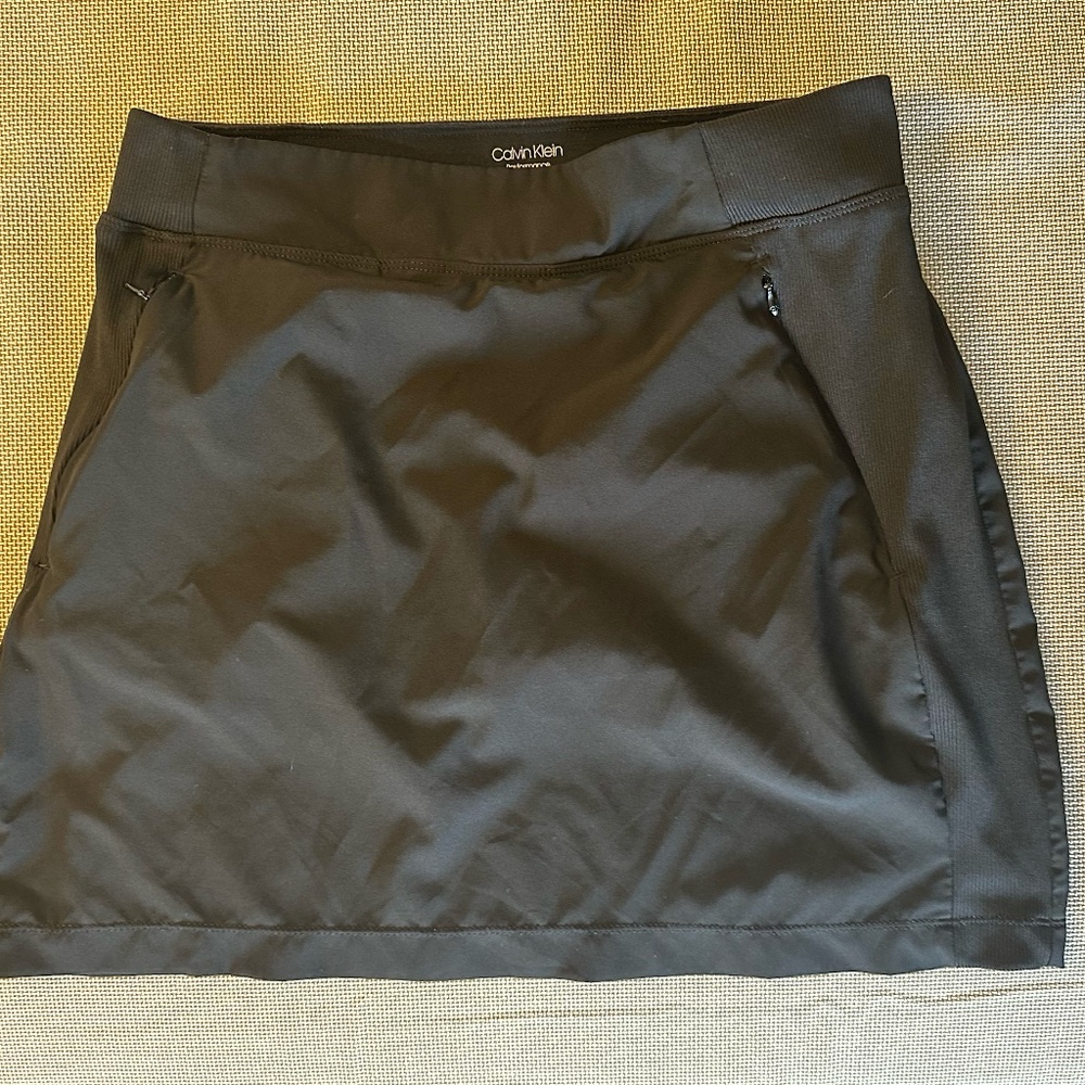 Calvin Klein Performance Black Skort Size S Pockets Golf Tennis